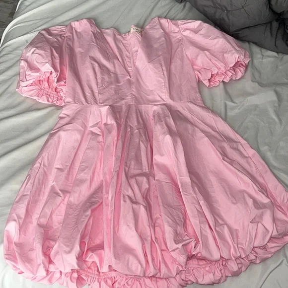 open lace back dress Toddler Prom Dress Girl Summer Pink Birthday Party Net Yarn Sequin Puffy Dress, Pink / 2-3 Years (100cm) main image 1